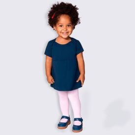 Meia-calça Infantil Fio 80 Lupo Rosa