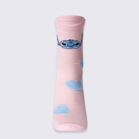 Meia Cano Longo Stitch Disney - ROSA 39/43