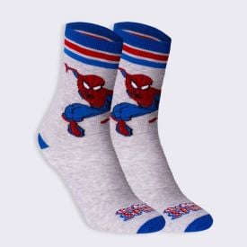 Meia Cano Longo Homem Aranha Marvel - MESCLA 39/43