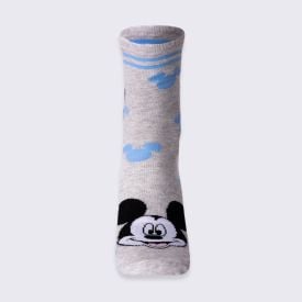 Meia Cano Longo Mickey Disney - CINZA 39/43