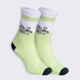 Meia Friends Cano Longo Bandup - Verde 37/42