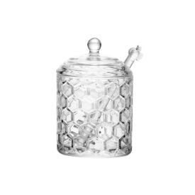Meleira Com Pegador Favo Lyor 270 Ml - Transparente