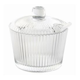 Meleira De Vidro Com Tampa E Colher Para Mel Graffiato Hauskraft 200Ml - Cameratta