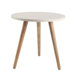 Mesa De Apoio Baixa Decorativa Havan Casa - Off White