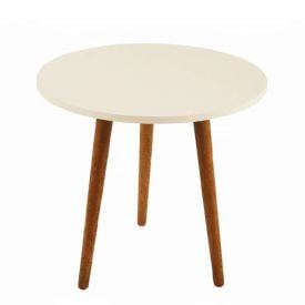 Mesa de Apoio Baixa Decorativa Havan Casa - Off White