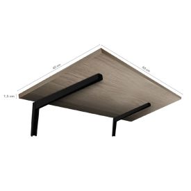 Mesa Dobrável Nogueira 40X60cm Prat-K