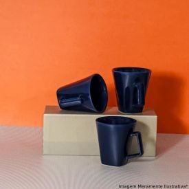 Caneca Mini Quartier Oxford 220Ml - Azul Marinho