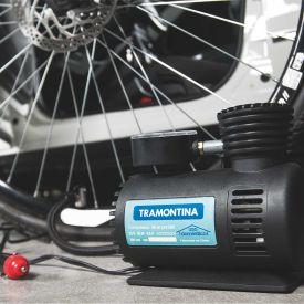 Mini Compressor De Ar Portátil 42330/001 Tramontina - Preto
