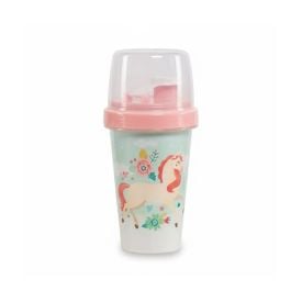 Mini Shakeira Unicórnio Plasútil 320Ml - Rosa