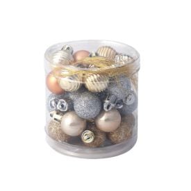 Mix Bolas De Natal 2Cm Dourada Com 30 Unidades Tuut - 27595