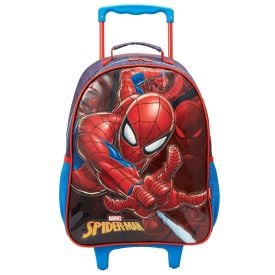 Mochila Com Rodinhas Homem Aranha Azul Xeryus - 13330