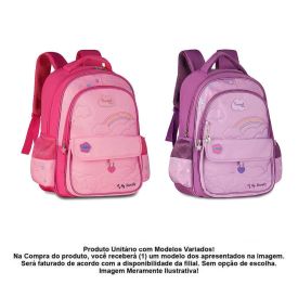 Mochila de Costas Infantil Arco-Íris Clio Style - Sortido