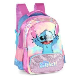 Mochila de Costas Infantil Stitch Cetim Luxcel - Sortido