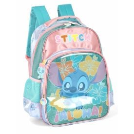 Mochila de Costas Infantil Stitch Glitter Luxcel - Sortido