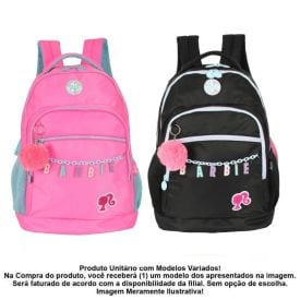 Mochila de Costas Juvenil Barbie Luxcel - Sortido