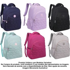 Mochila de Costas Juvenil Coração Kika - Sortido