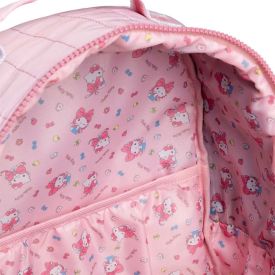 Mochila de Costas Juvenil Puffer Glitter Hello Kitty Xeryus - Rosa