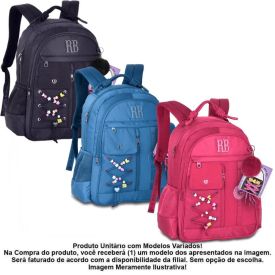 Mochila de Costas Juvenil Rb Soft Clio Style - Sortido