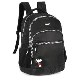 Mochila de Costas Juvenil Snoopy Luxcel - Preto 