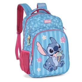 Mochila de Costas Juvenil Stitch Flower Luxcel - Sortido
