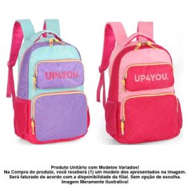 Mochila De Costas Juvenil Up4you Matelassê Luxcel - Sortido