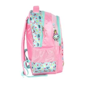 Mochila Infantil Stitch Luxcel - Rosa