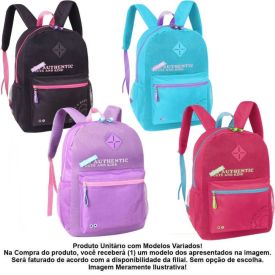 Mochila Juvenil de Costas Authentic Clio Style - Sortido