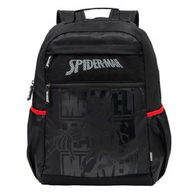 Mochila Juvenil de Costas Homem Aranha Xeryus - Preto 