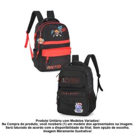 Mochila Juvenil De Costas One Piece Luxcel - Sortido