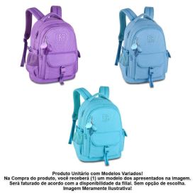 Mochila Juvenil Rebecca Bonbon Com Matelassê Clio Style - Sortido