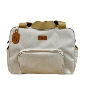 Mochila para Bebê Linho Boni - Creme