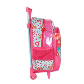 Mochila de Rodinhas Infantil Up Capy Luxcel - Rosa