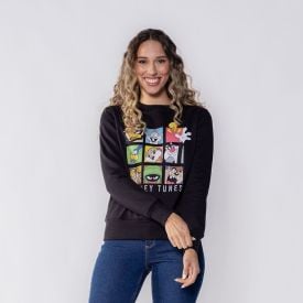 Moletom Looney Tunes Feminino Bandup Preto