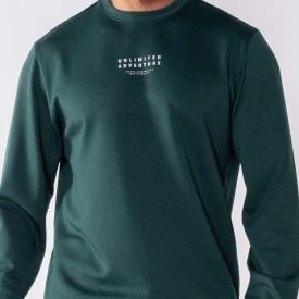 Moletom Masculino Gola Redonda Thing Verde Amostra