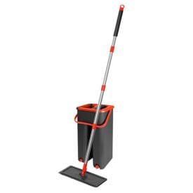 Mop Lava E Seca Powermaid 5 Litros - Vermelho e Cinza