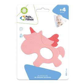Mordedor Silicone Unicórnio Pais e Filhos