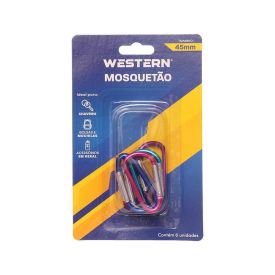 Mosquetões 45Mm 6 Peças Western