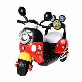 Moto El&eacute;trica Infantil Scooter Mickey Disney - Vermelho