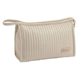 Necessaire Trapézio Puffer Alice Palucci - Bege
