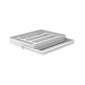 Organizador De Talheres Com Extensor Ou Logic - Branco
