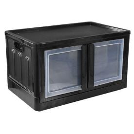 Organizador Dobrável Porta Dupla 75 Litros Arqplast - Preto