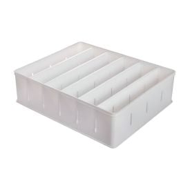Organizador Encaixa Com 5 Divisórias Médias Plasútil - Branco