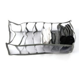 Organizador De Gaveta Com 7 Divisórias Clink - Cinza