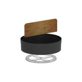 Organizador Giratório Alto Com Divisória 25,5Cm Lume Ou - PRETO FECHADO