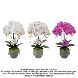 Orquídea Artificial com Vaso Havan Casa 54Cm - Sortido