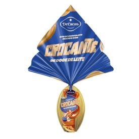 Ovo de Páscoa Branco com Crocante Doce de Leite 250G - DeCacau