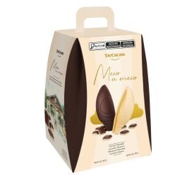 Ovo de Páscoa Meio a Meio com Barras Duo Decacau - 310g