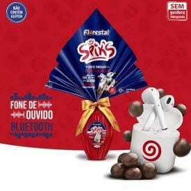 Ovo de Páscoa Spiks com Fone Bluetooth Florestal - 150g