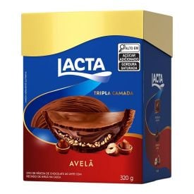 Ovo de Páscoa Tripla Camada de Avelã Lacta - 320g