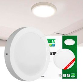 Painel Led 18W Lys Redondo Sobrepor 6500K Taschibra - Autovolt